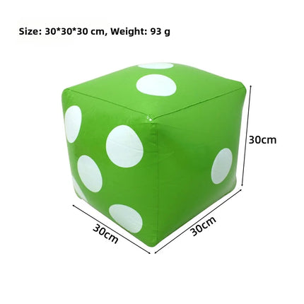 30cm Inflatable Dice Toy Giant Beach Dice Party Game Toys for Kids Adults Outdoor Garden Swimming Pool Play