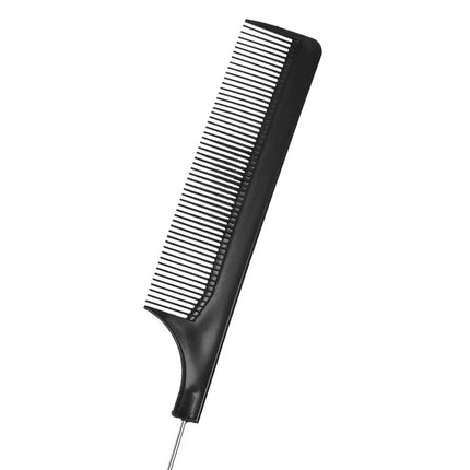 Professional Hair Tail Combs Stainless Steel Salon Cut Styling Comb Spiked Hair Care Styling Tools Barber Accessories Fine Teeth