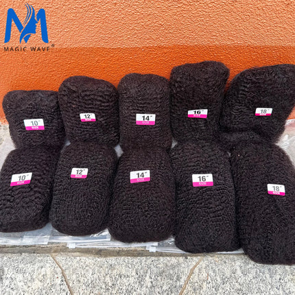 4C Afro Kinky Bulk Human Hair Extensions Crochet Human Hair 10-18 Inch Peruvian Hair for Mini Twist Braids Dreadlocks Extensions