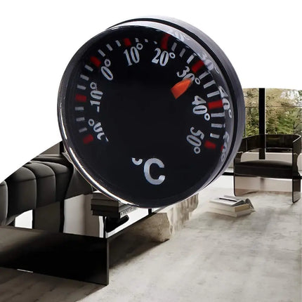 Practical Mini Circular Thermometer Plastic Waterproof Dial Thermometer 20mm Scale Measurement High Accuracy Thermometer Office