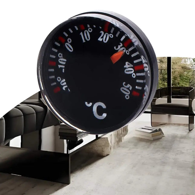 Practical Mini Circular Thermometer Plastic Waterproof Dial Thermometer 20mm Scale Measurement High Accuracy Thermometer Office