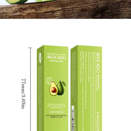 1/2/3pcs Avocado Moisturizing Lipstick Lip Balm Nourishing Repairing Hydrating Beauty Lips Plumper Skin Care Products