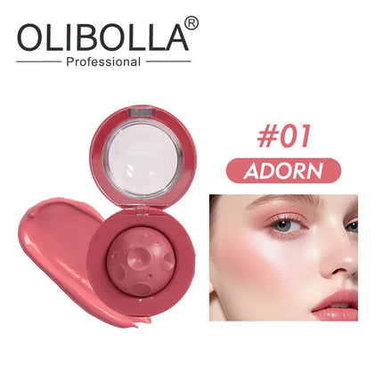 Moon modeling 2 in 1 Lip Mud Mist Lipstick Moisturizing Velvet Matte Mousse Solid Lip Gloss Cheek Blush Cream Tint Lips Makeup