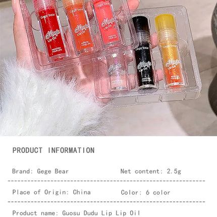 Fruit extract moisturizing lip balm water-shining mirror moisturizing and moisturizing autumn and winter lipstick base lip gloss