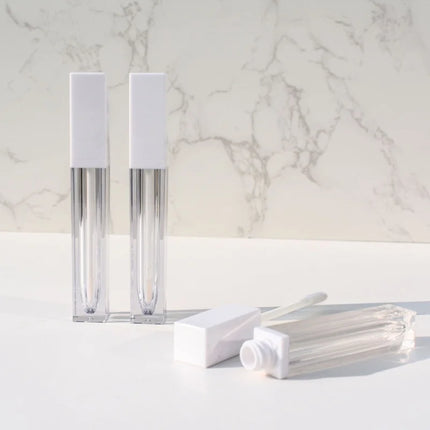 10/30/50pcs 7ml Empty Square Clear Lip Gloss Tube DIY Liquid Lipstick /Concealer Liquid Tube Sample Bottle Cosmetic Packaging