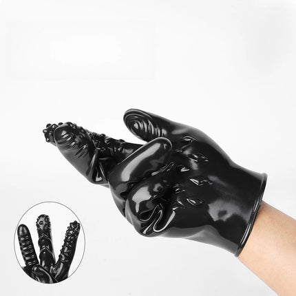 Large Textured Finger Sleeve Adult Sensual Toy Firm Design Powerful Stimulation for Couples Play SM Bondage Gear for Him