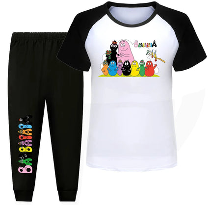 Barbapapa Children Summer Sleepwear Pajamas for Girls Clothes Children's Clothing Child House Clothing Baby Girl Clothes Girls's