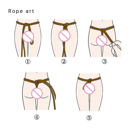 1PC 5M Cotton Rope Sex Restraints Adult Game Kit Slave Sex Toy for Couples Handcuff Ankle Cuffs 18+