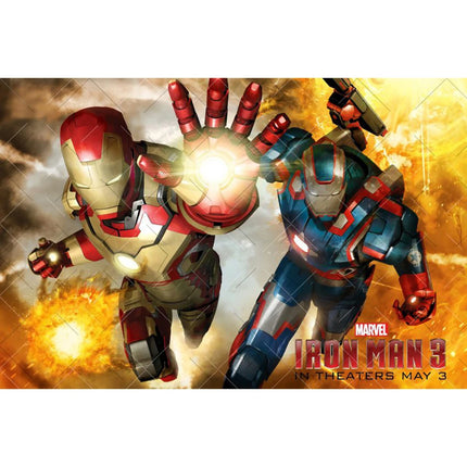 Avengers Backdrops Children Birthday Decoration Custom Text Superhero Photography Background Spider-Man Captain America Iron Man