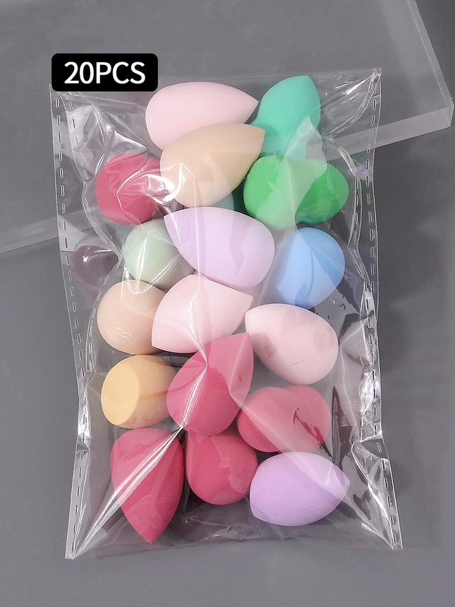 10/20/25/50/100PCS Latex-Free Makeup Sponges | Random Colors & Shapes for Liquid/Cream/Powder | Blending Beauty Sponge Bulk Set