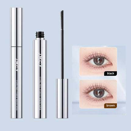 3D Curling Eyelash Mascara,Slim Brush Mascara, Waterproof Tube Mascara Lash-Lifting Long Lasting No Clumping Defined Lashes