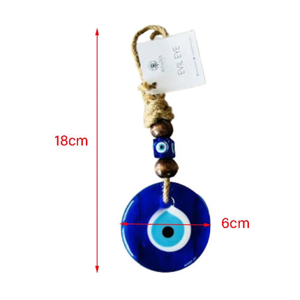 Evil Eye Wall Hanging Nazar House Protection Macrame Decor Rearview Mirror Pendant Lucky Eye Glass Evil Eye Gifts Turkish Eyes
