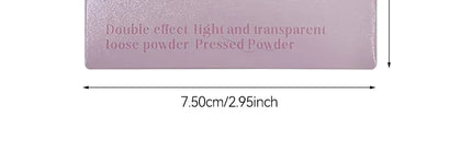 SHAQINUO Dual-Effect Translucent Powder Compact-Pencil+Loose Powder,Instant Skin Smoothing,Brightens&Controls Oil Without Caking