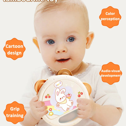 Baby Hand Beat Drum Percussion Instrument Toy Set Puzzle Early Education Enlightenment Toy Safety Material Grasping Train Gift
