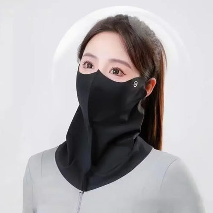 Innovative Ice Silk Neck Mask for Women with Anti-UV Protection and Cool Breathable Design for Sun Protection