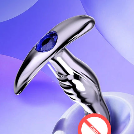 Metal Anal Plug Metal Dildo Butt Plug G-spot and P spot Stimulating Prostate Massager Adult Masturbation Anal Toys