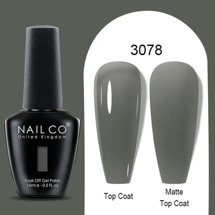 NAILCO Winter Series Color Gel Nail Polish 15ML Semi Permanent Soak Off Gel Varnishes Super Texture Gorgeous Nail Manicure Art