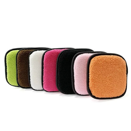 3pcs Square Shape Microfiber Make Up Removal Cleaning Pads Tool Reusable Makeup Remover Pads Wipes Cotton