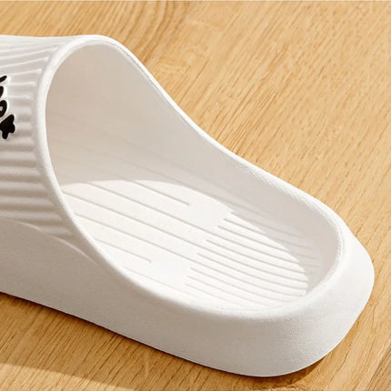 Summer Slippers Bathroom Platform Non-Slip Home Bear Cartoon Flip Flops Beach Women Slipper Sandals Slides Indoor Outdoor 2023