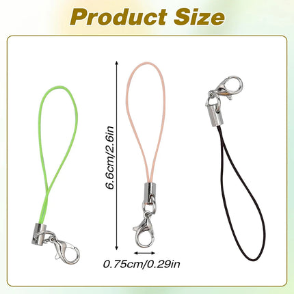 20/50/100Pcs Lanyard Lariat Strap Cords Lobster Clasp Rope Keychain Hooks Mobile Set Charms Keyring Pendant Key Ring Accessories