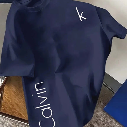 Unisex Cotton Unisex Shirt Letter Graphics Luxury Clothing Brand Spring Summer Men's Women's O-neck Tshirt