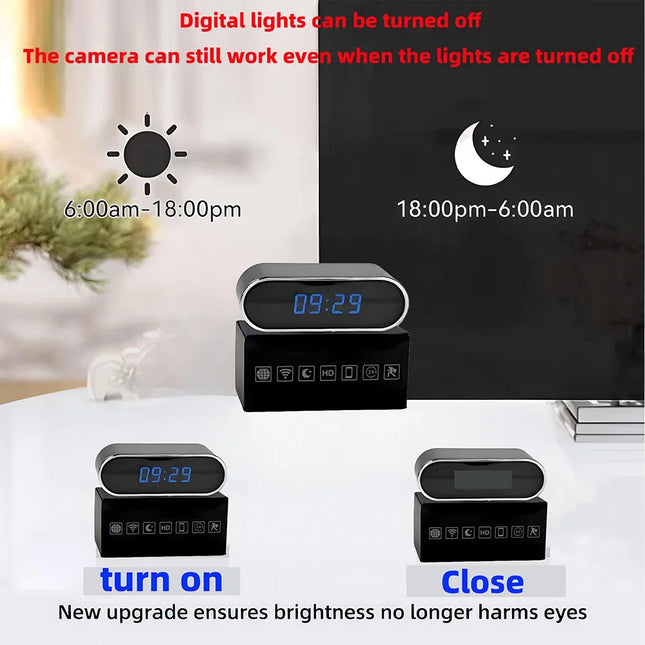 New upgraded version, 4K FHD mini camera, improved clarity, infrared night vision, mobile detection, WIFI remote viewing