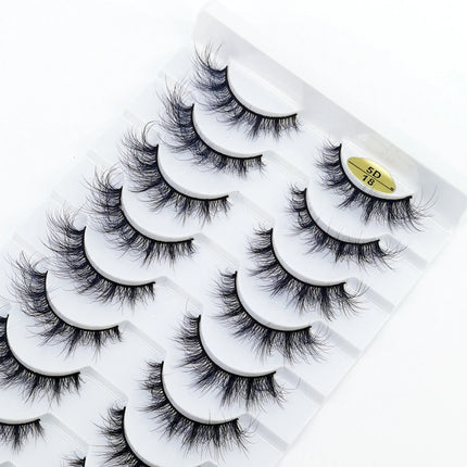 10 Pairs Mink Fake Eyelashes Faux 3D Natural Long False Eyelashes 3d Mink Lashes Soft Fluffy Lashes Extension Makeup Kit Cilios
