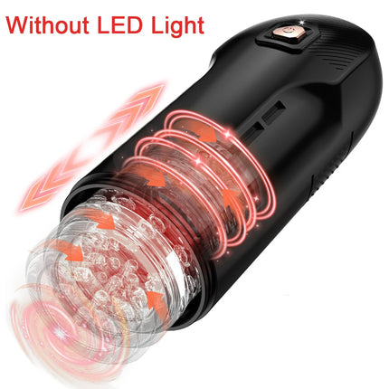 Automatic Telescopic Rotation Male Masturbator Man Masturbation Cup Simulation Piston Blowjob Pocket Pussy Adult Sex Toy for Men