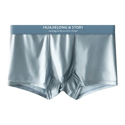 Men's Underpants Ice Silk Seamless Panties Men Underwear Smooth Breathable Boxer Shorts Underwear For Men