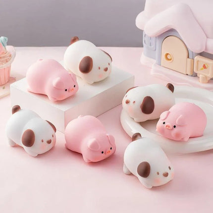 Funny Pulling Pets Squishy Toy Puppy Piggy Stretchy Animal Stress Balls Adults Kids Sensory Play Therapy Anti Anxiety Fidget Toy