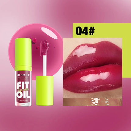 Hydrating Lip Glaze Plump Lips Oil Pearlescent Mirror Lip Gloss Clear Lipstick Lip Tint for Lips Care Moisturizing Lipgloss