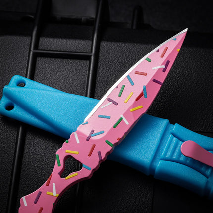 2026 New BM176 Butterfly Small Fixed Blade Knife, Claw Knife, Claw Blade, Outdoor Camping Portable Doughnut Small Fixed Blade Knife
