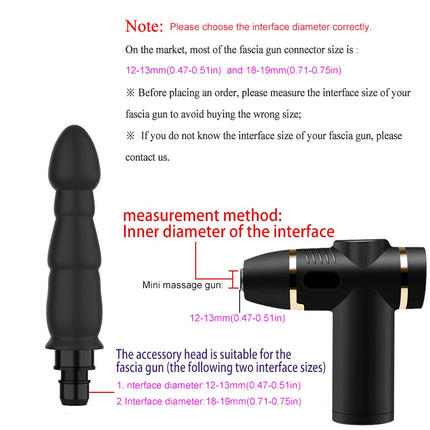 Massage Gun Heads Accessories Vibration Dildo Penis Sex Adult Toys Silicone VIBRAT Head for Fascia Gun Percussion Vibrators