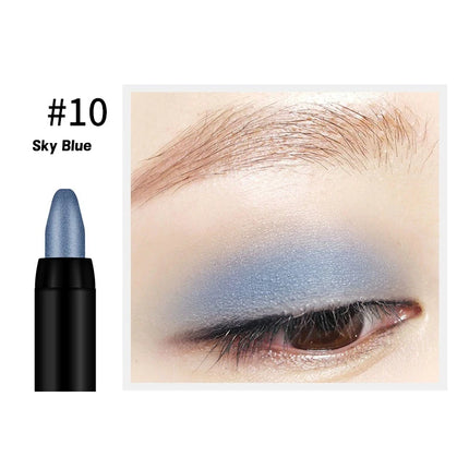 1Pc Pearlescent Eyeliner 15 Colors Waterproof Long-Lasting Non-Smudge Glitter Eye Makeup for Smokey Eyes