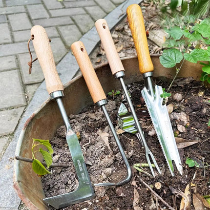 Crack Weeder Crevice Weeding Tool Stainless Steel Manual Weeder Beech Handle Lawn Yard Gardening Tool