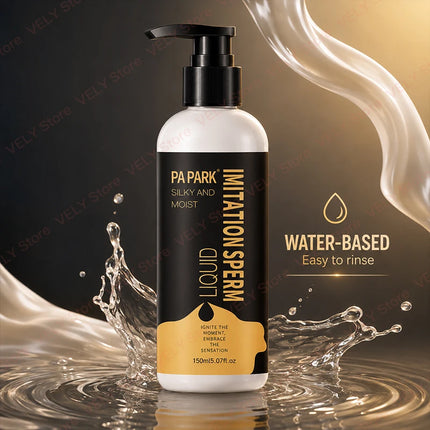 Black Gold Silky Formula Water-Based Lube 150ml - Smooth Non-Sticky Long-Lasting Personal Lubrication, Pump Bottle Design, Sex Lubricant for Couples, Lubes for Couples, Lubrication for Toys, Men's Toy, Women, Romantic Nights