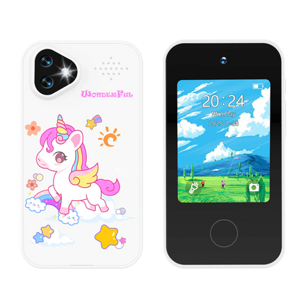 Kids Smart Phone Toy Dual Camera 1080P HD Educational Game Music Player Safe Mode Early Learning Toy Birthday Gift For Boys Girl