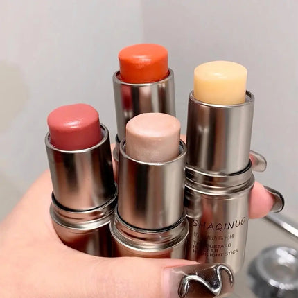 Wet And Shiny Highlighter Stick Brightening Eyes And Contouring Bar Pearlescent Natural Water Light Makeup