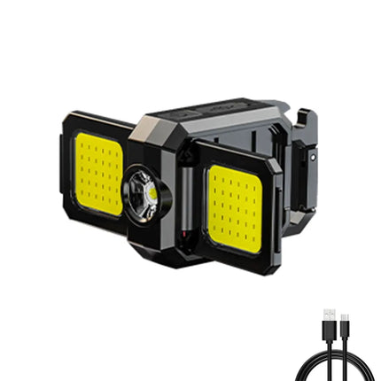 Mini LED Handheld Flashlights USB Rechargeable LED COB Work Lights Waterproof Keychain Emergency Lantern For Outdoor Camping