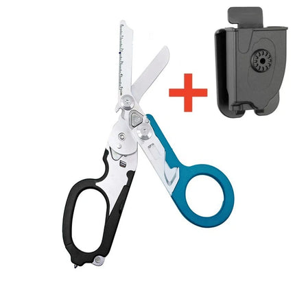 Multifunction Scissors Leatherman Raptors First Aid Expert Tactical Folding Scissors Outdoor Survival Tool Combination Gadget