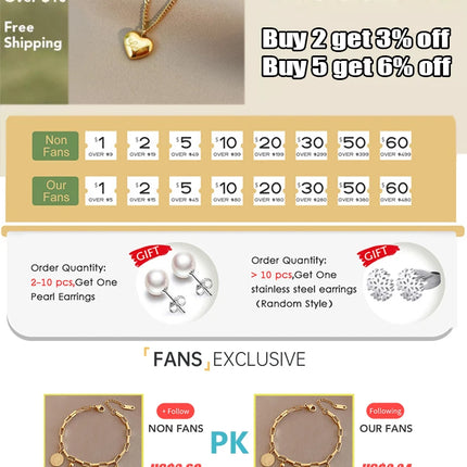 XIYANIKE316L Stainless Steell Necklace Earring Set For Women Pearl Zircon Water Droplet Design Personal Clavicle Chain Ear Studs