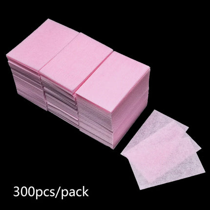 100/200/300Pcs Nail Wipe Cotton Pads Gel Nail Polish Acrylic Remover Lint Free Cotton Nail Wipes