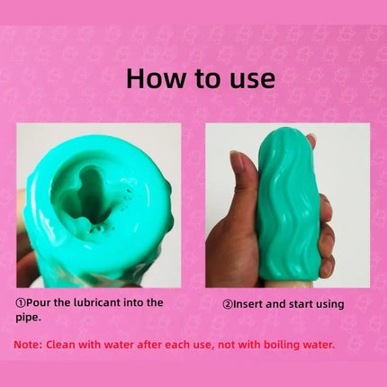 Adult Sex Toys Male Masturbator Cup, Portable Soft TPE Penis Trainer, Realistic Texture Exercise for Men