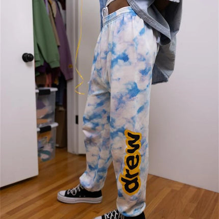 Drew House New Pants Gym Women House Sportswear Tracksuit House Bottoms Skinny Sweatpants Trousers Pants Gyms Pants