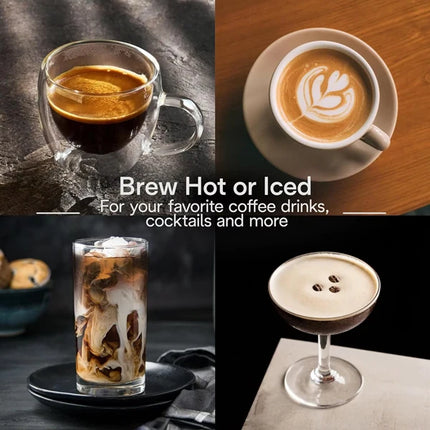 2026 Fully Automatic Espresso Machine - Bean to Cup Coffee Maker with Touch Screen & Milk Tank for Latte & Cappuccino