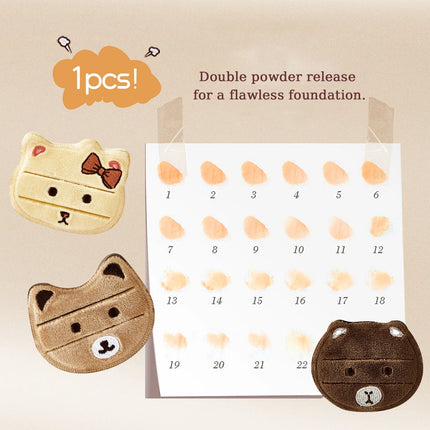 Premium Thick Soft Makeup Puff - Cute Skin-Friendly Wet & Dry Dual Use Sponge for Better-fitting Base Makeup