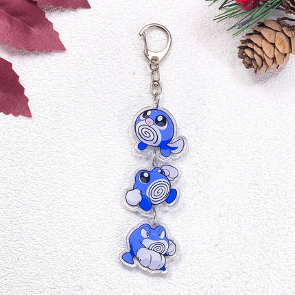 Pokémon Pikachu Bulbasaur Gengar Squirtle Car Keychain Accessories Acrylic Charms Pendant For Bag Key Holder Backpack Decoration