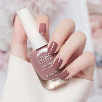 KUDAN Nail Polish Water-based 10ml No-bake Long-lasting Students Children Without Odor Can Tear Nail Art Manicure Tool