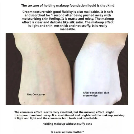 Professional White Face Foundation Matte Light White Blending Pure White Brightening Makeup For Cosplay Gothic Makeup Foundation