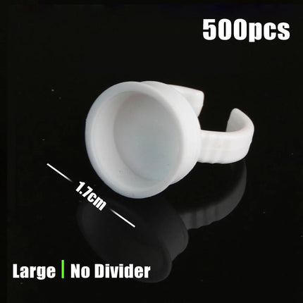 100/1000PCS Microblading Pigment Glue Rings Tattoo Ink Holder S/M/L Eyebrow Makeup Accessories Eyelash Extension Glue Cups